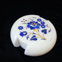 Load image into Gallery viewer, Marble Inlay Coaster Set - set of 6 (Item# In200004)