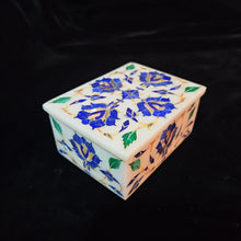 Load image into Gallery viewer, Small Marble Mother of Pearl inlaid Jewelry / Trinket Box (Item# In200003 )