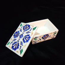Load image into Gallery viewer, Small Marble Mother of Pearl inlaid Jewelry / Trinket Box (Item# In200003 )