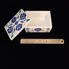 Load image into Gallery viewer, Small Marble Mother of Pearl inlaid Jewelry / Trinket Box (Item# In200003 )