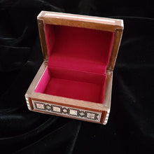 Load image into Gallery viewer, Small Dome Top Wooden Mother of Pearl inlaid Jewelry / Trinket Box (Item# E1000089)