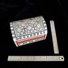 Load image into Gallery viewer, Small Wooden Mother of Pearl inlaid Jewelry / Trinket Box (Item# E1000037)