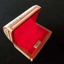 Load image into Gallery viewer, Medium Dome Top Wooden Mother of Pearl inlaid Jewelry / Trinket Box (item# E1000038)