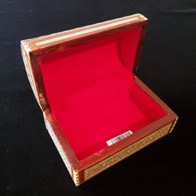 Load image into Gallery viewer, Medium Dome Top Wooden Mother of Pearl inlaid Jewelry / Trinket Box (item# E1000039)