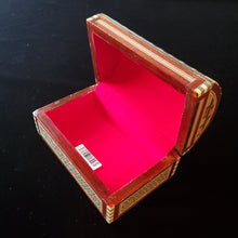 Load image into Gallery viewer, Medium Dome Top Wooden Mother of Pearl inlaid Jewelry / Trinket Box (item# E1000092)
