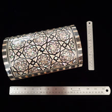Load image into Gallery viewer, Large Dome Top Wooden Mother of Pearl inlaid Jewelry / Trinket Box (item# E1000094)