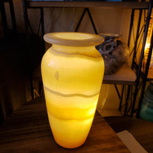 Load image into Gallery viewer, Alabaster Table Lamp (item# E1000052)