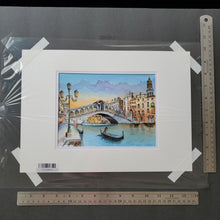 Load image into Gallery viewer, "Canale Grande Ponte di Rialto" - Watercolor (Item# it1000004)