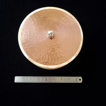 Load image into Gallery viewer, Alabaster Dish with Copper Lid (Item# E1000173)