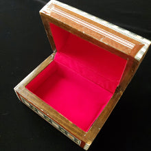 Load image into Gallery viewer, Small Dome top Wooden Mother of Pearl inlaid Jewelry / Trinket Box (Item # E1000181)