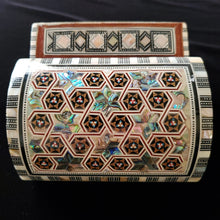 Load image into Gallery viewer, Small Dome top Wooden Mother of Pearl inlaid Jewelry / Trinket Box (Item # E1000181)