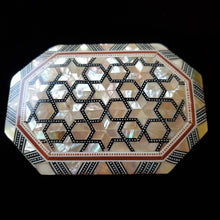 Load image into Gallery viewer, Small Wooden Mother of Pearl inlaid Jewelry / Trinket Box (Item# E1000183)