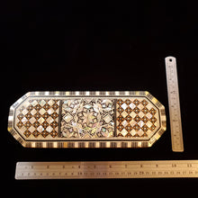 Load image into Gallery viewer, Long Flat Top Wooden Mother of Pearl inlaid Jewelry / Trinket Box (item# E1000189)