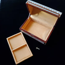 Load image into Gallery viewer, Giant Dome Top Wooden Mother of Pearl inlaid Jewelry / Trinket Box (item# E1000192)