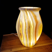 Load image into Gallery viewer, Alabaster Desk Lamp (Item# E1000197)