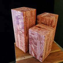 Load image into Gallery viewer, Red Mosaic Box Alabaster Lamps (set 2)