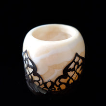 Load image into Gallery viewer, (Item #E1000177) Alabaster Candle Holders with Arabian Base (Small)