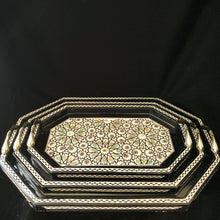 Load image into Gallery viewer, Wooden Mother of Pearl Inlaid Tray