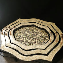 Load image into Gallery viewer, Wooden Mother of Pearl Inlaid Tray
