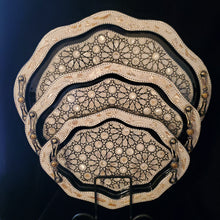 Load image into Gallery viewer, Wooden Mother of Pearl Inlaid Tray (set 1)