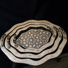 Load image into Gallery viewer, Wooden Mother of Pearl Inlaid Tray (set 1)