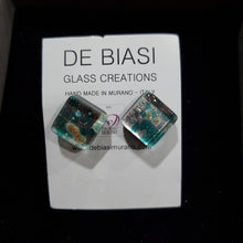 Load image into Gallery viewer, Square - Teal on Silver Foil (item# It1000027)