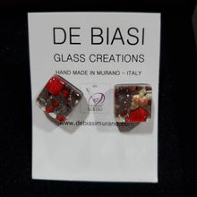 Load image into Gallery viewer, Square - Red on Silver Foil (item# It1000034)