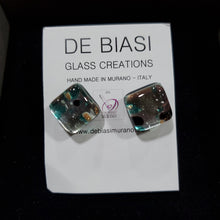 Load image into Gallery viewer, Square - Teal on Silver Foil (item# It1000039)