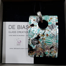 Load image into Gallery viewer, Rectangle - Teal and Black on Silver Foil (Item# It1000092)