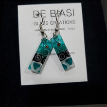 Load image into Gallery viewer, Bar - Turquoise with Black and White Murrine (Item# It1000052)