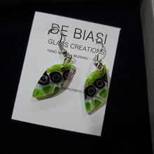 Load image into Gallery viewer, Leaf - Green and Black with White Murrine (Item# It1000049)