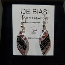 Load image into Gallery viewer, Leaf - Pink and Black with White Murrine (Item# It1000045)