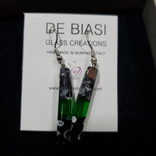 Load image into Gallery viewer, Rod - Green with Black and White Murrine (Item# It1000050)