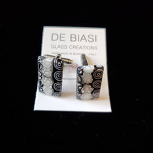 Load image into Gallery viewer, Rectangle - Black / White Murrine (Item# It1000112)