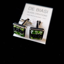 Load image into Gallery viewer, Square - Green / Black Murrine (Item# It1000113)