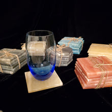 Load image into Gallery viewer, Alabaster Coaster Set