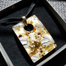 Load image into Gallery viewer, Rectangle - White with Black and Gold Foil on White (Item# It1000157)