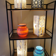 Load image into Gallery viewer, Alabaster Desk Lamp (item# E1000250)