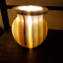 Load image into Gallery viewer, Alabaster Desk Lamp (Item# E1000252)