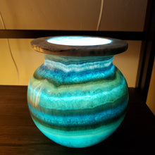 Load image into Gallery viewer, Alabaster Desk Lamp (item# E1000249)