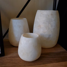Load image into Gallery viewer, White Alabaster Lantern set 2