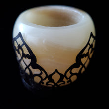 Load image into Gallery viewer, Alabaster Candle Holders with Arabian Base (Small)