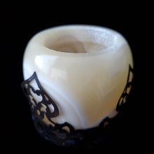 Load image into Gallery viewer, Alabaster Candle Holders with Arabian Base (Small)