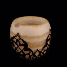 Load image into Gallery viewer, Alabaster Candle Holders with Arabian Base (Small)