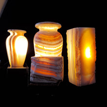 Load image into Gallery viewer, Natural In the Making Alabaster Lamps (set #3)