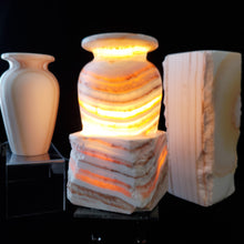 Load image into Gallery viewer, Natural In the Making Alabaster Lamps (set #3)