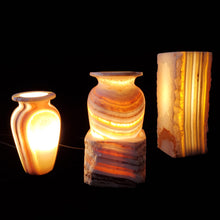 Load image into Gallery viewer, Natural In the Making Alabaster Lamps (set #3)