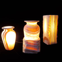 Load image into Gallery viewer, Natural In the Making Alabaster Lamps (set #3)