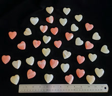Load image into Gallery viewer, Small Alabaster Heart Shapes E1000007