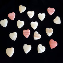 Load image into Gallery viewer, Medium Alabaster Heart Shapes E1000008